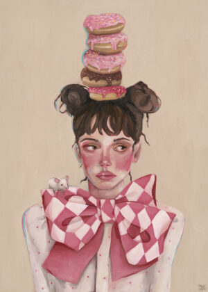 Lady Donut : original 50x70